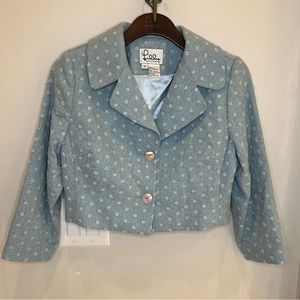 Vintage Lilly Pulitzer cropped eyelet jacket